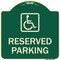 Signmission Reserved Parking HandicappedBlue Heavy-Gauge Aluminum Architectural Sign, 18" x 18", G-1818-23158 A-DES-G-1818-23158 - alternate 1